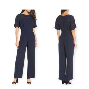 Adelyn Rae Kimono Sleeve Blue Jumpsuit, size XS